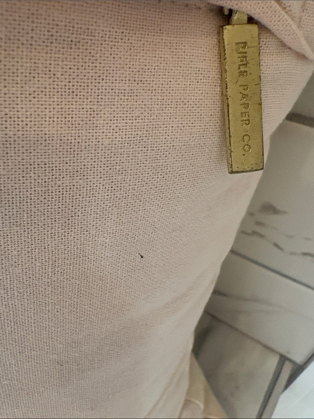 Rifle Paper Co. “London Guards” Cream Throw Pillow - Picture 4 of 6